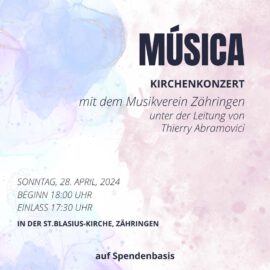 Kirchenkonzert am 28.04.2024 – Música
